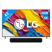 LG 43" QNED82 4K (2025) + Sonos Beam Gen2 Zwart