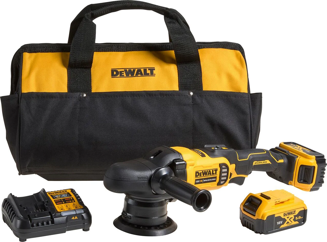DeWALT DCM848P2 Accu polijstmachine (excentrisch) 125mm 18V XR 5.0Ah in tas
