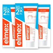 3x Elmex Tandpasta Anti-Cariës Duopack 2x 75 ml