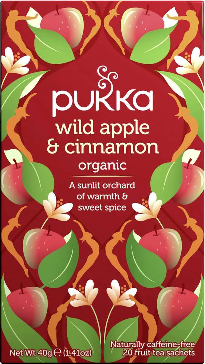 Pukka Wild Apple & Cinnamon Thee 20ZK