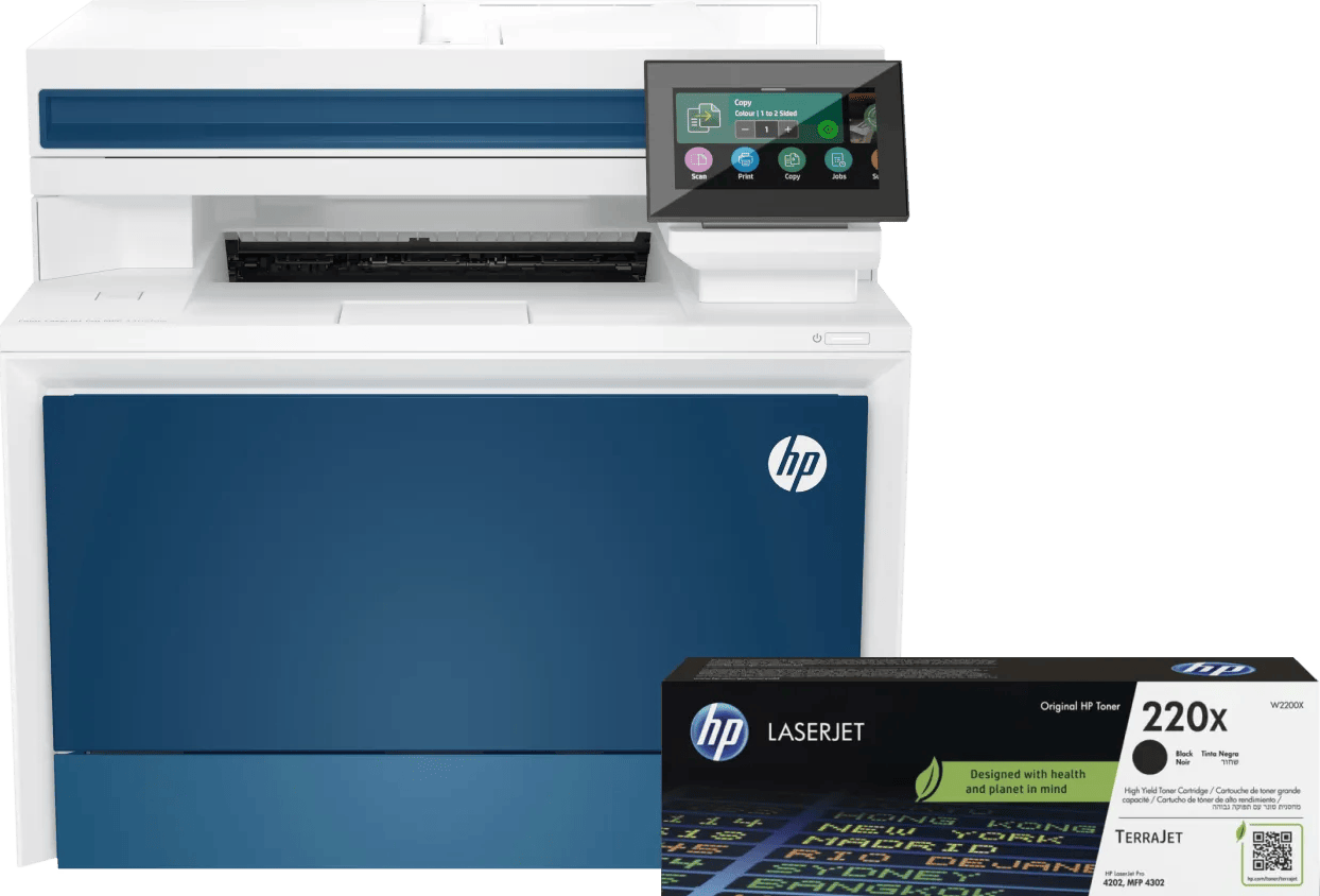 HP Color LaserJet Pro MFP 4302dw + 1 extra zwarte XL toner
