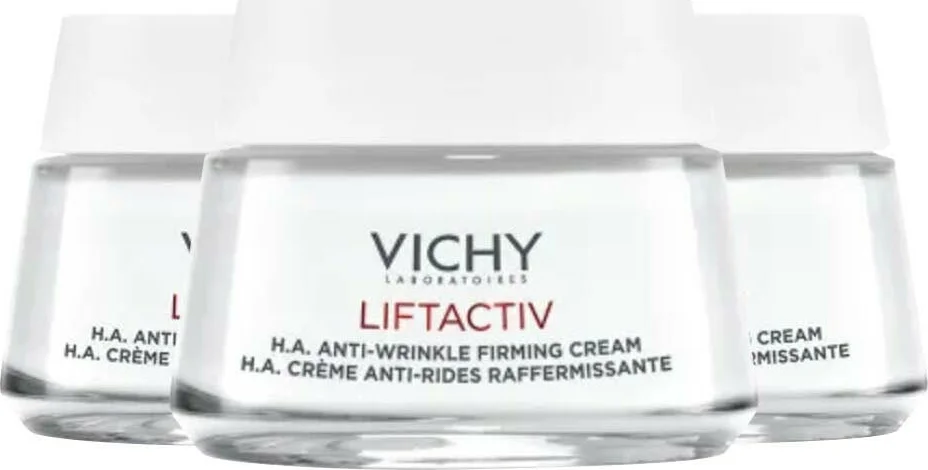 3x Vichy Liftactiv H.A. Verstevigende Crème Droge Huid 50 ml