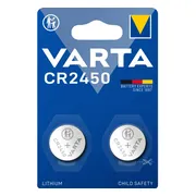 10x Varta LITHIUM Coin Batterijen CR2450 Blister 2 stuks