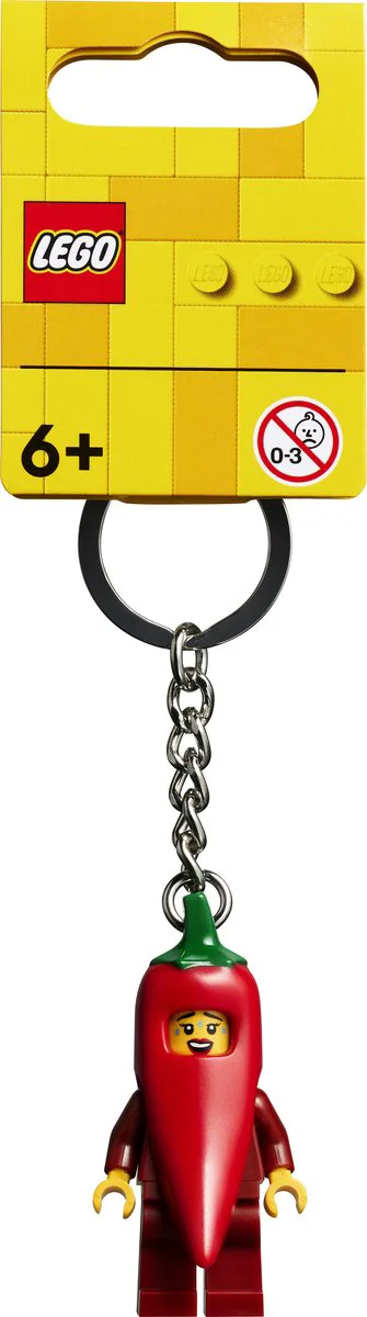 LEGO Meisje in chilipeperpak sleutelhanger