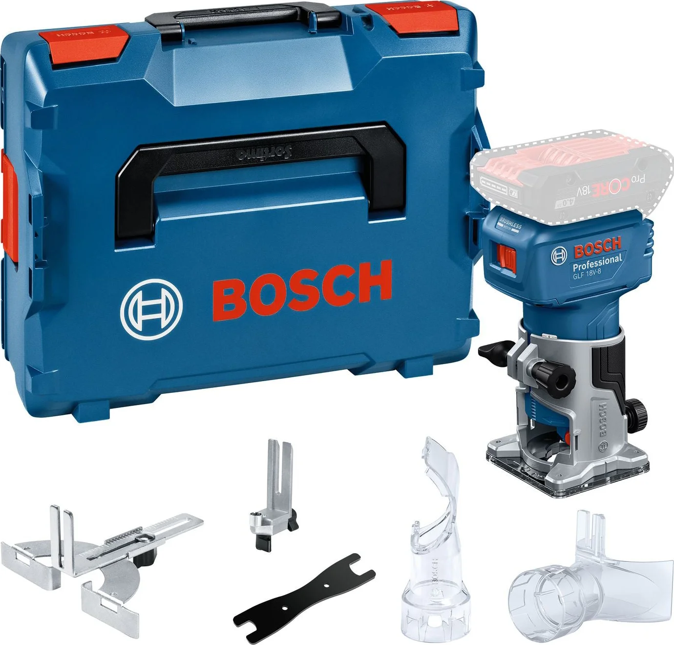 Bosch Professional GLF 18V-8 Accu kantenfrees 18V Basic Body in L-Boxx - 06016C6001