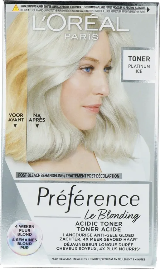 L'Oréal Préférence Le Blonding Permanente Haarkleuring 01 Platinum Ice