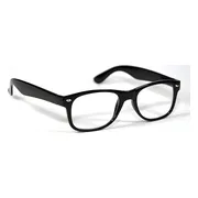 Melleson Optics Leesbril Wayfarer Glans Zwart +2.50