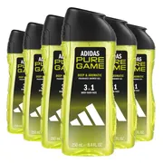 6x Adidas Shower Gel Pure Game 250 ml