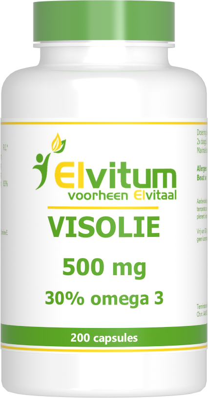 Elvitum Visolie 500mg Capsules 200CP
