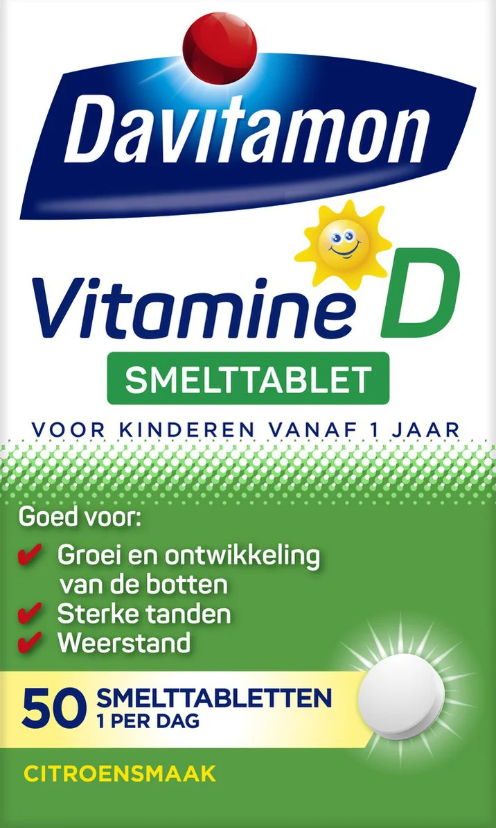 Davitamon Vitamine D Kind 50 smelttabletten