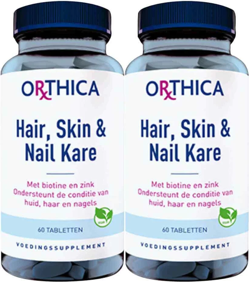 2x Orthica Hair, Skin & Nail Kare 60 tabletten