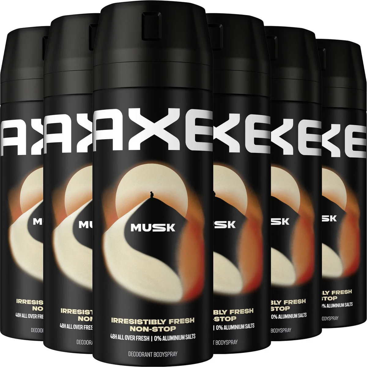 6x Axe Deodorant Bodyspray Musk 150 ml