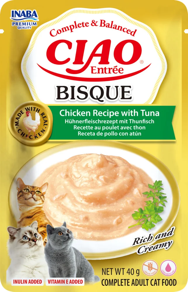 Ciao Kattenvoer Nat Entrée Bisque Chicken & Tuna 40 gr