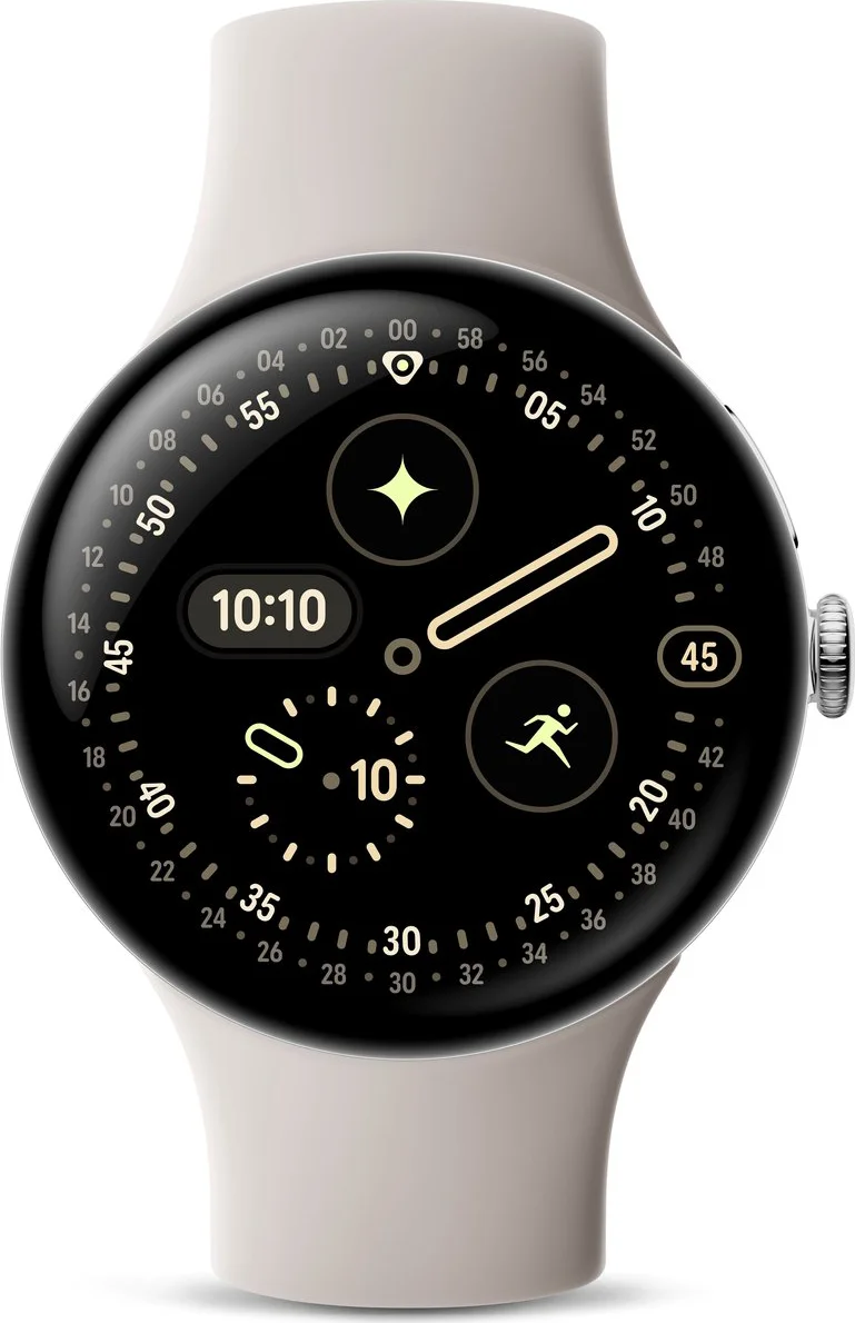 Google Pixel Watch 4 Zilver/Crème 45 mm