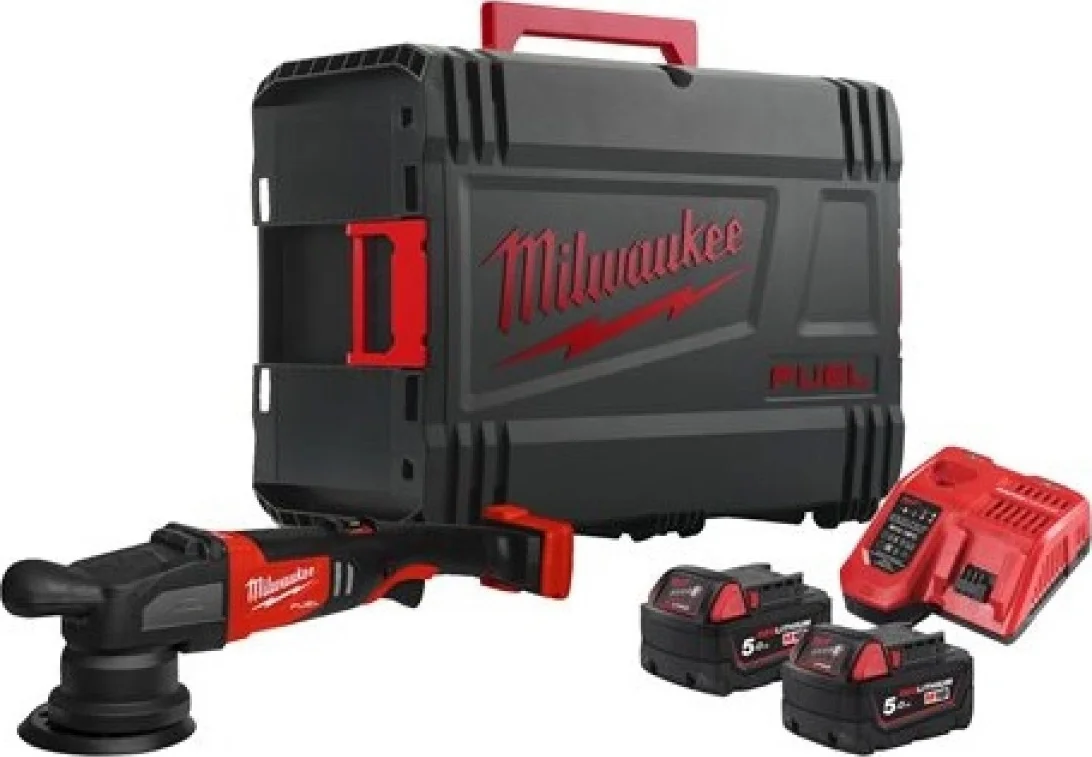 Milwaukee M18 FUEL™ FROP15-502X Accu excentrische polijstmachine 125mm 18V 5.0Ah in HD-Box - 4933478835