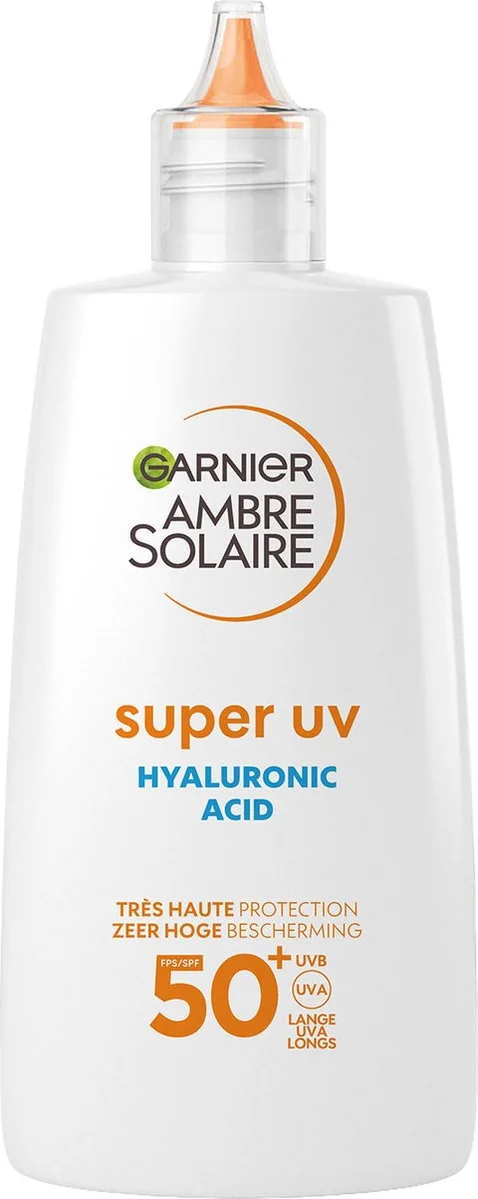 Garnier Ambre Solaire Face Super UV Hyaluronzuur Hydraterende Fluid SPF 50+ 40 ml
