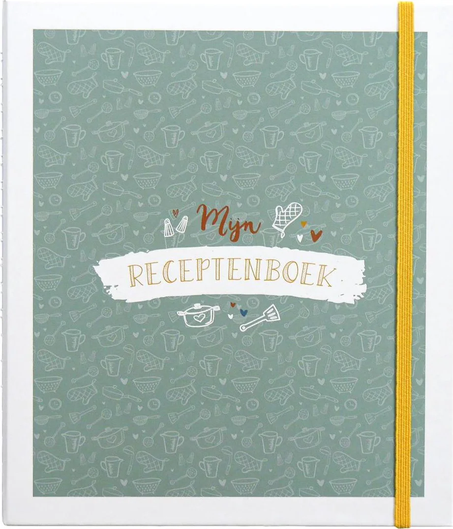 Maan Amsterdam Receptenboek - Invulboek om 80 recepten in te schrijven - Inclusief stickervel en bewaarenvelop
