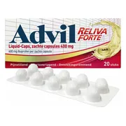 Advil Reliva Forte Liquid Capsules 400 mg - voor pijn en koorts 20CP