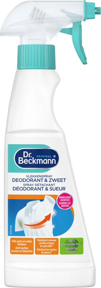 Dr Beckmann Vlekkenspray Deodorant & Zweet 250ML