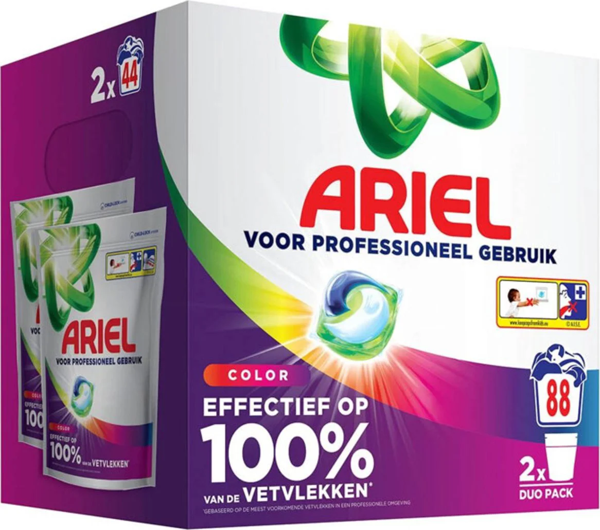 2x Ariel All-in-1 Pods Wasmiddelcapsules Color 44 stuks
