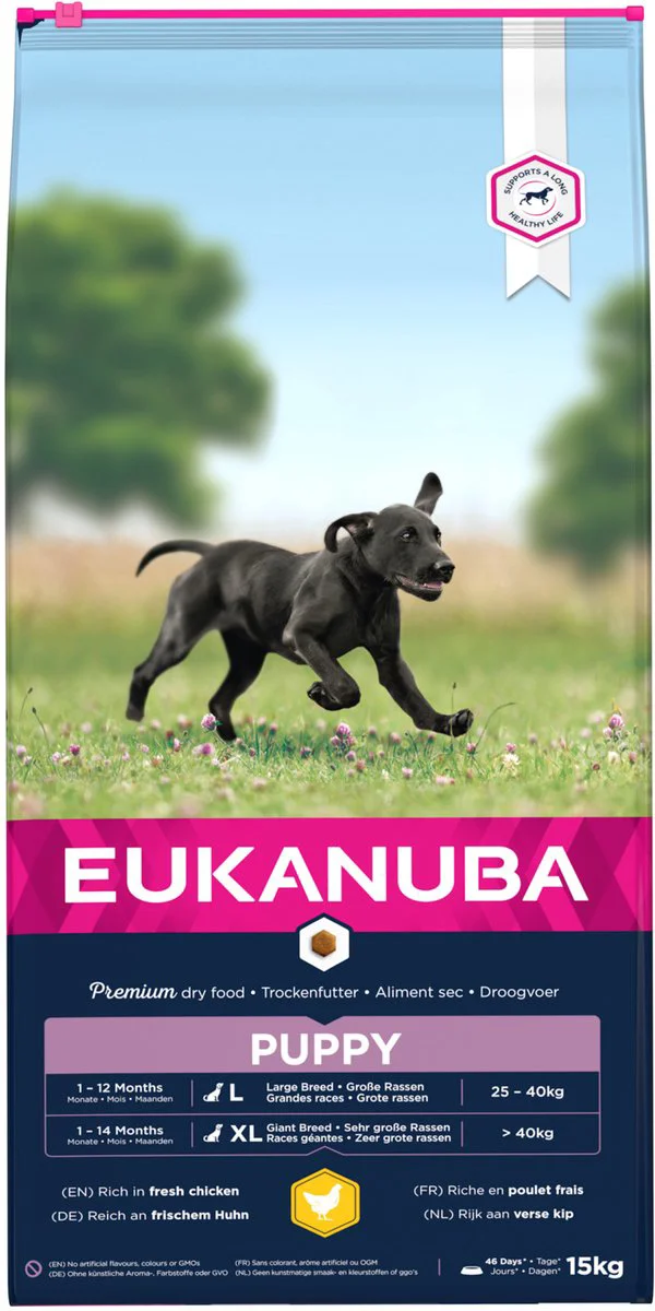 Eukanuba Growing Puppy - Droog Hondenvoer - Large Breed - Kip - 15kg