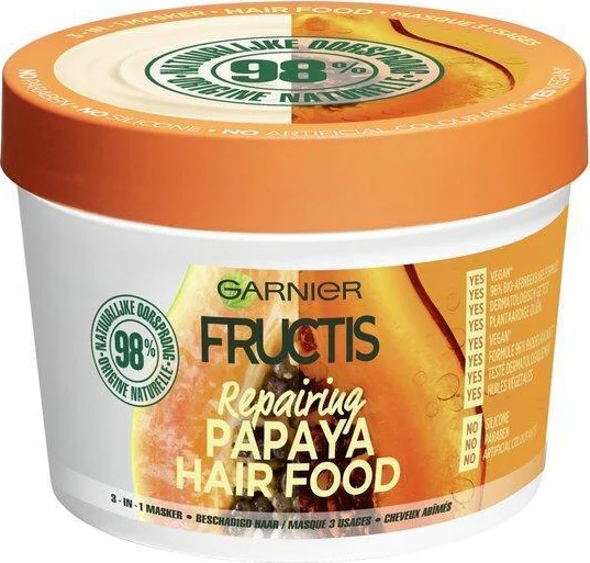 Garnier Fructis Hair Food Papaya 3-in-1 Haarmasker 390 ml