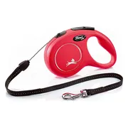 Flexi New Classic Koord - Hondenriem - Rood - S - 8 m - <12 kg