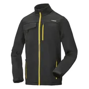 PARKSIDE Heren softshell jas (Zwart/geel, XL)