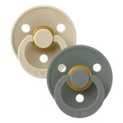 BIBS Fopspeen 6-18 Maanden Symmetrical Vanilla/Pine 2ST