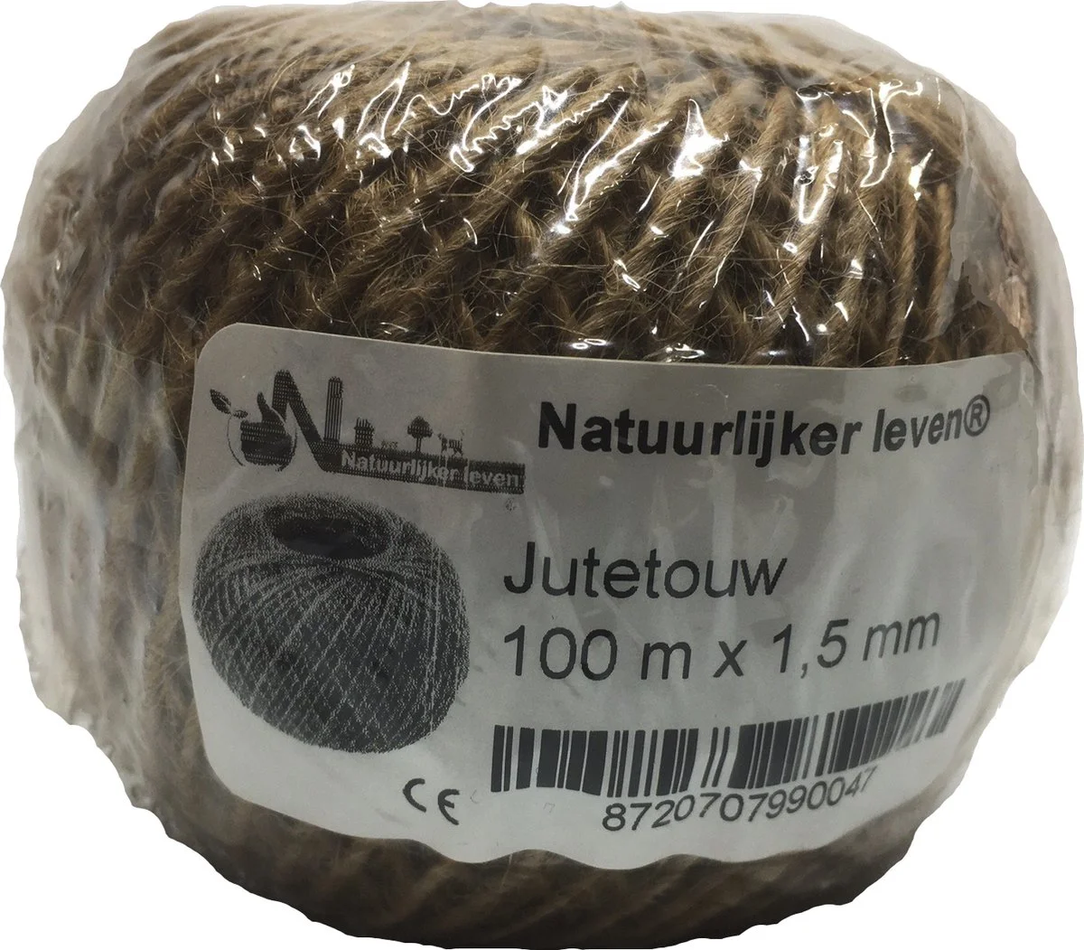 Jutetouw 100 meter x 1,5 mm - touw - bindtouw