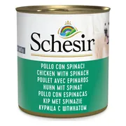 Schesir Hondenvoer Kip Spinazie in Gelei 285 gr