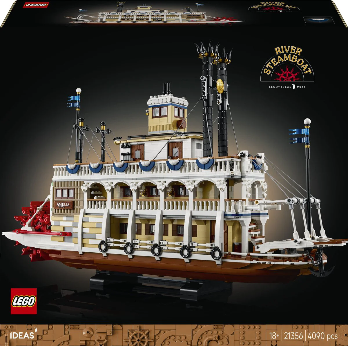 LEGO Ideas Stoomboot 21356