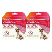 2x Beaphar Combotec Anti Teken- en Vlooiendruppels Hond 2-10 kg 2 pipetten