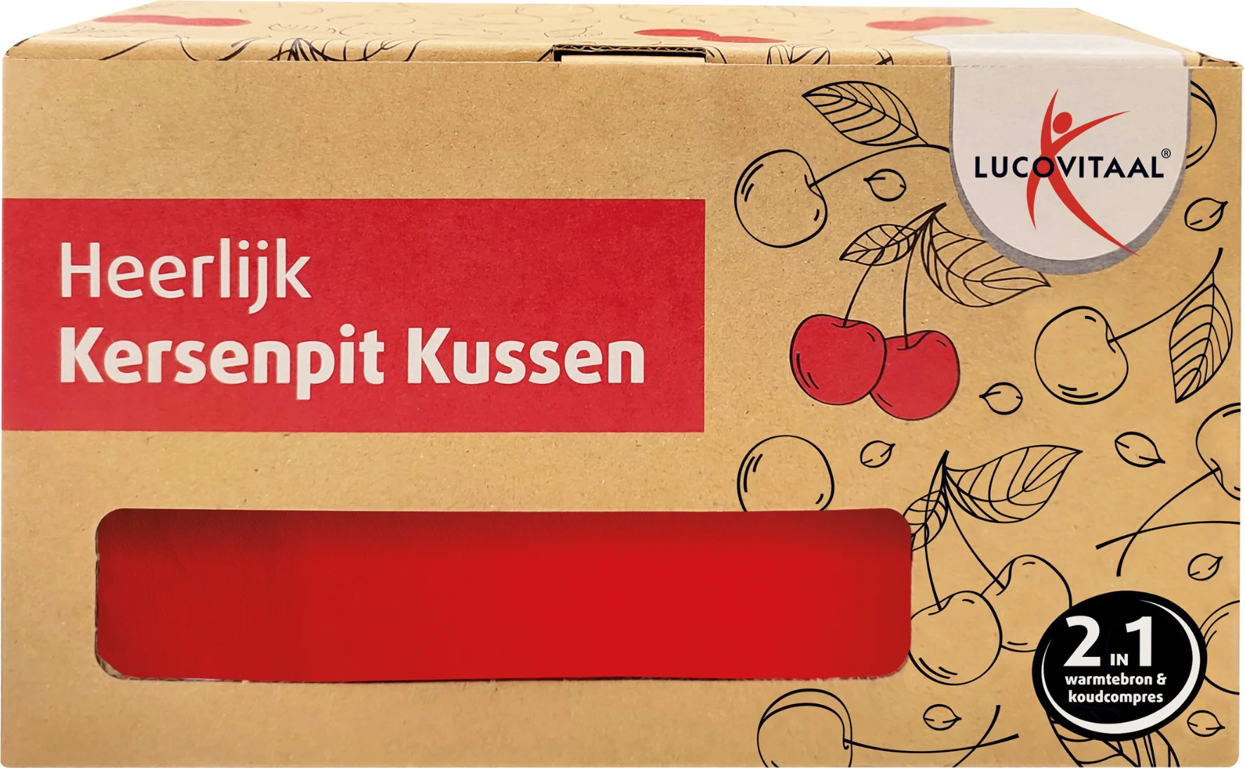 Lucovitaal Kersenpit Kussen Vierkant