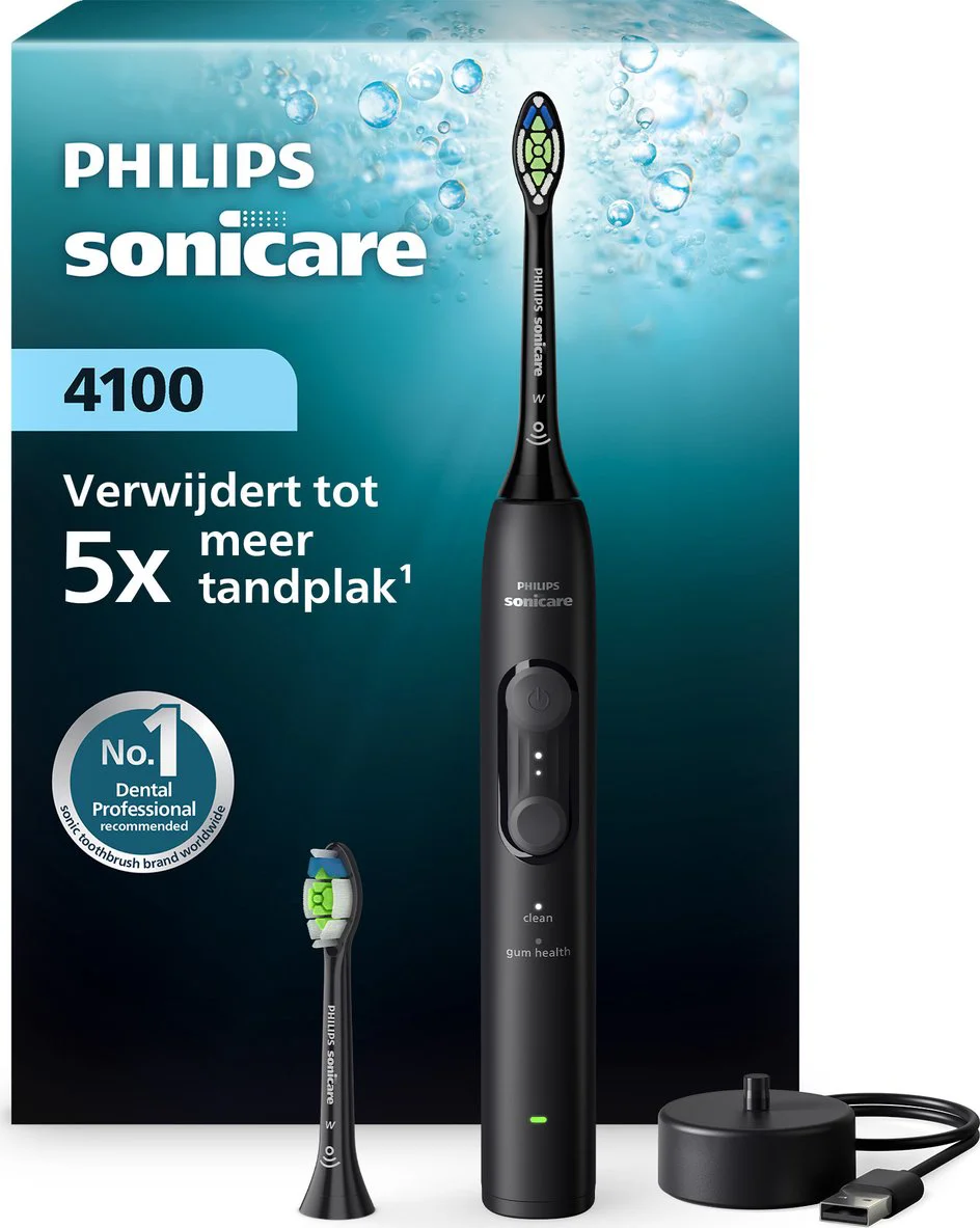 Philips Sonicare 4100 Series HX4042/52 Zwart