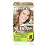 3x Garnier Nutrisse Ultra Crème Permanente Haarkleuring 8.0 Lichtblond