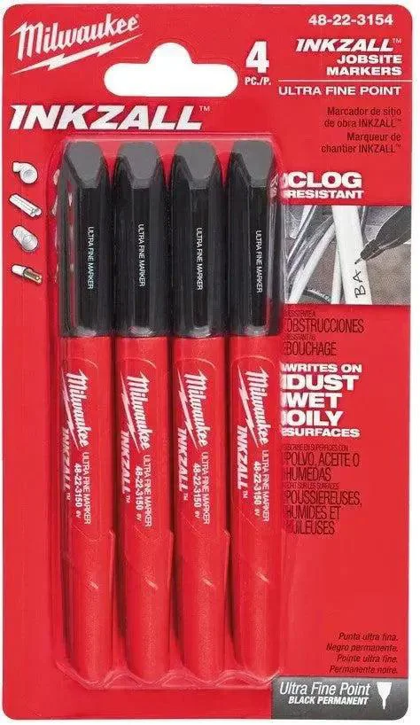 Milwaukee INKZALL™ markers Inkzall Fine Tip Markers - VE=4 - 48223154
