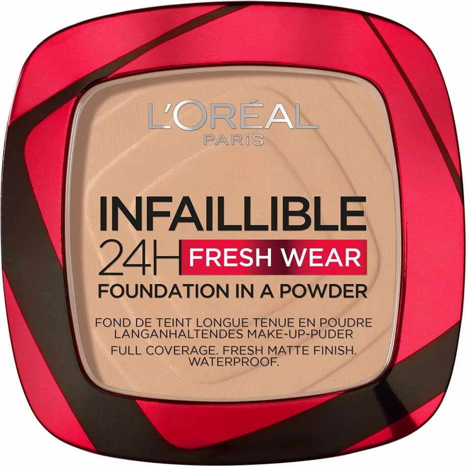 2x L'Oréal Infaillible 24H Fresh Wear Foundation Poeder 120 Vanille 9 gr