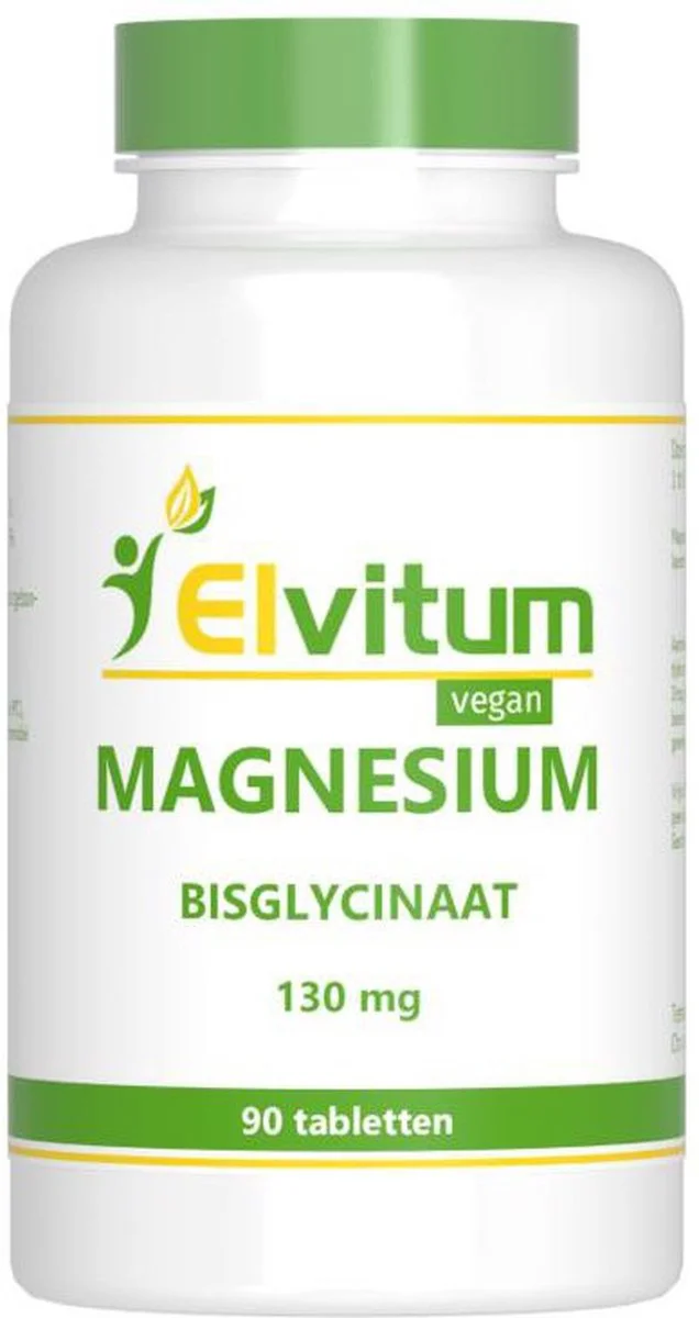 Elvitum Magnesium Bisglycinaat 130mg Tabletten 90TB