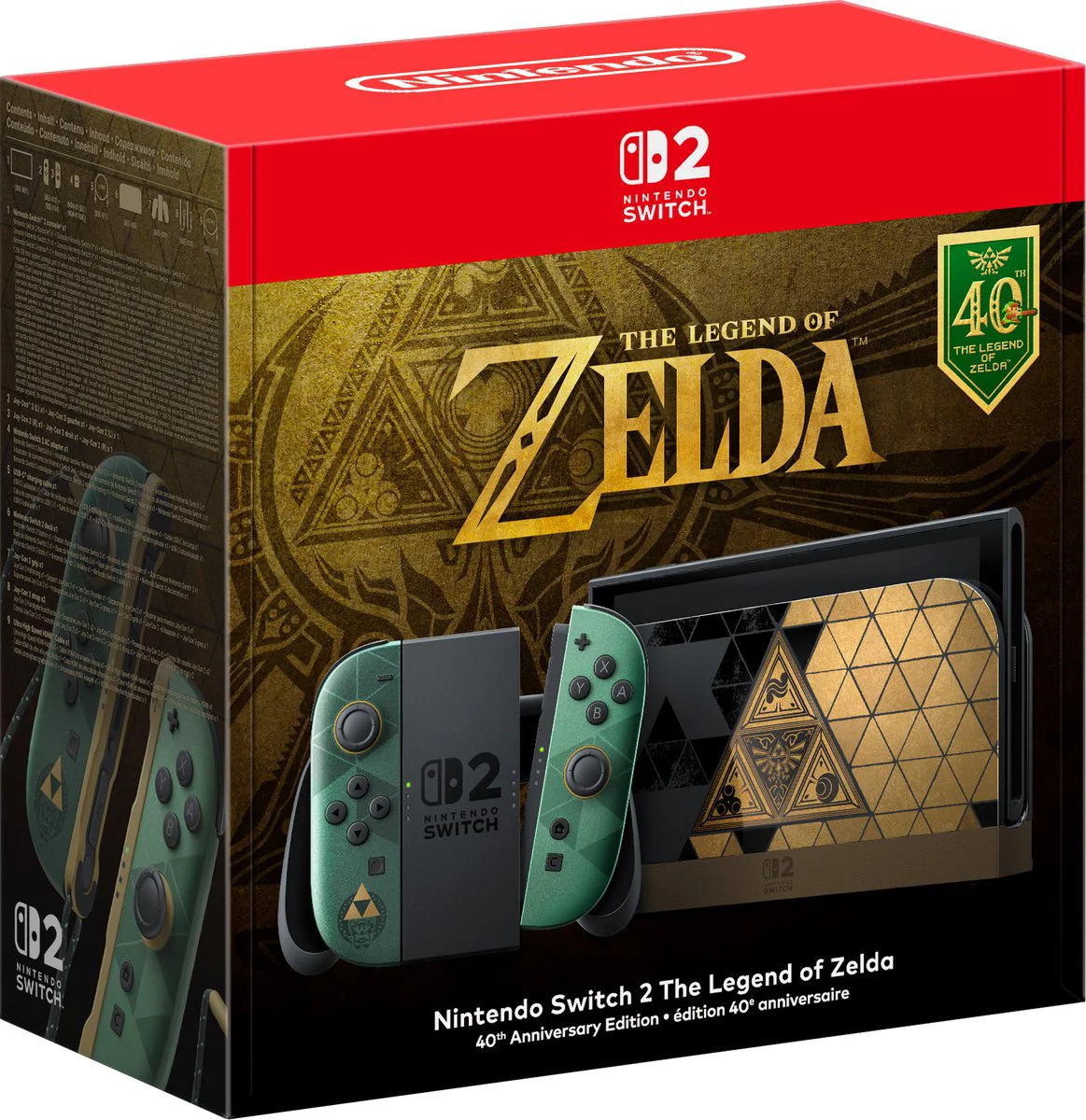Nintendo Switch 2 The Legend of Zelda 40th Anniversary Edition