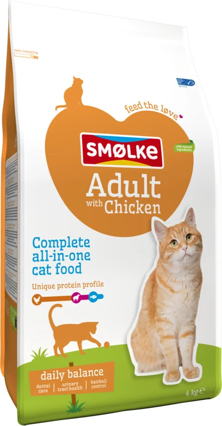 Smolke Kattenvoer Adult Kip 4 kg