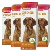 4x Beaphar Cbd-Olie Hond 5% 10 ml