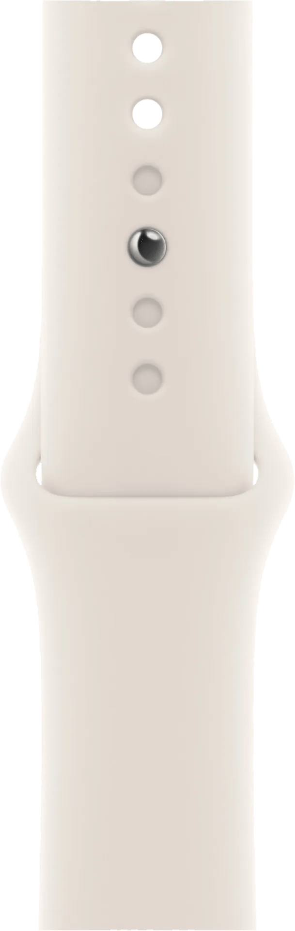 Apple Watch 38/40/41 mm Siliconen Horlogeband Sterrenlicht - S/M