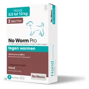 No Worm Pro Ontworming Tabletten Hond en Puppy vanaf 0,5 kg 2 tabletten