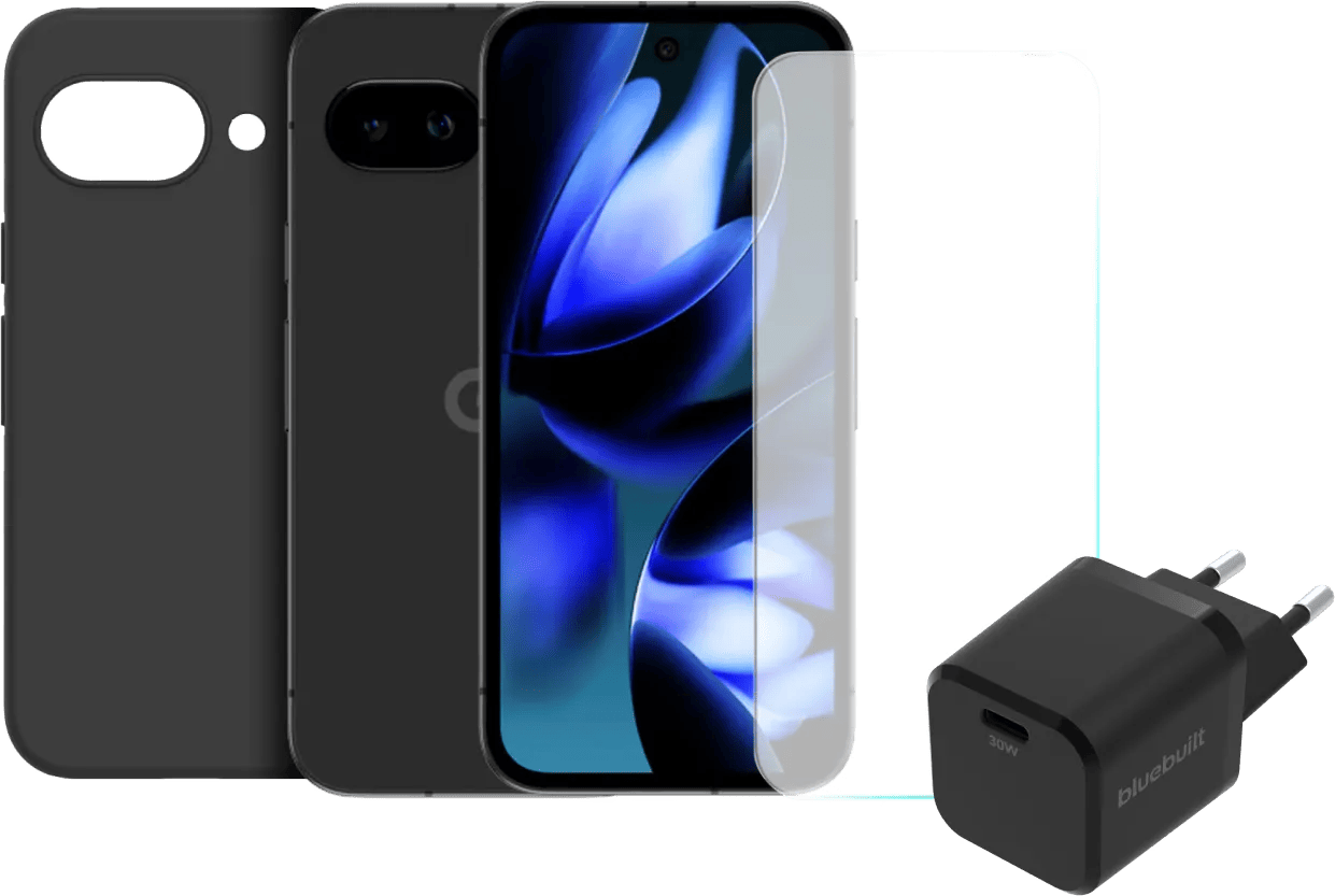 Google Pixel 9a 256GB Zwart 5G + Compleet Accessoirepakket