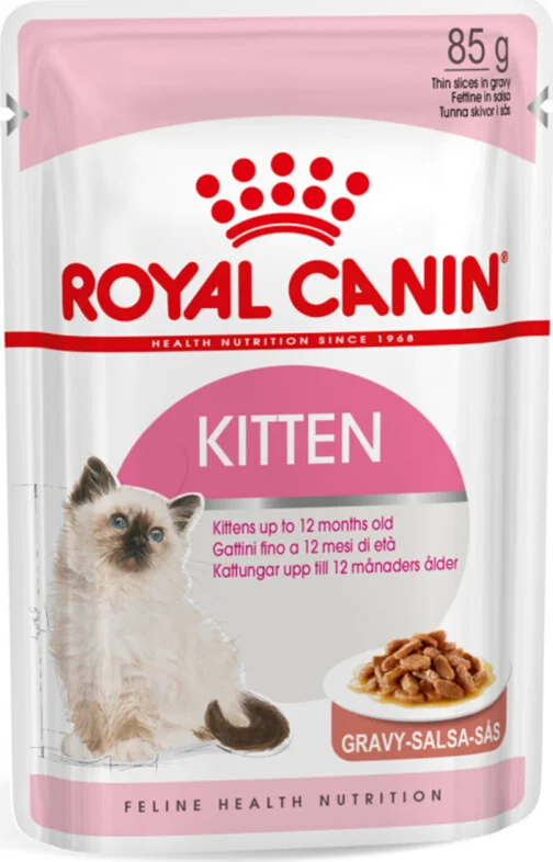 48x Royal Canin Kitten Gravy Kattenvoer Nat 85 gr
