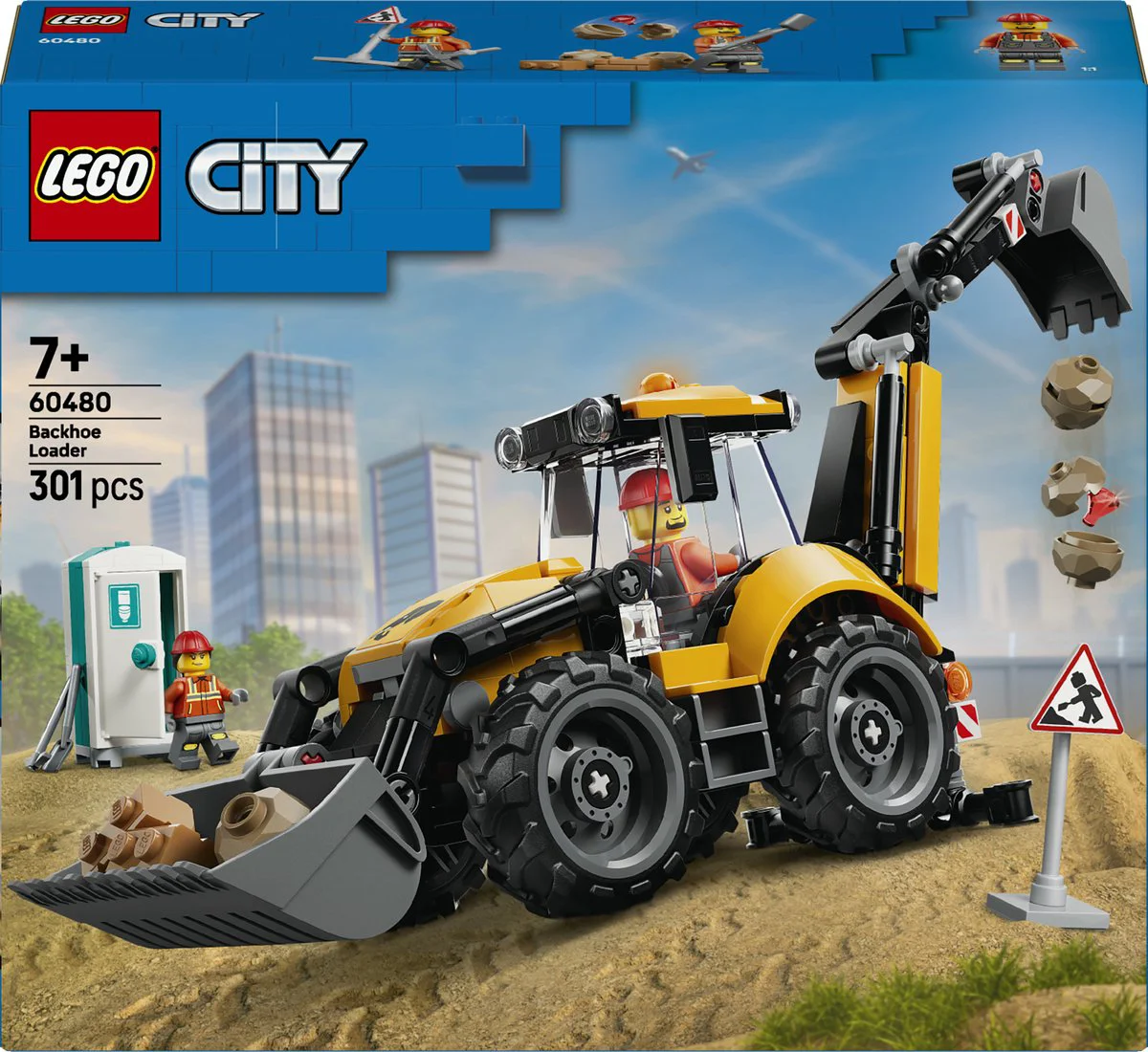 LEGO City Gele graaflaadmachine 60480