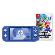 Nintendo Switch Lite Blauw + Super Mario Bros. Wonder