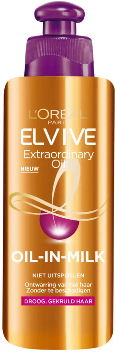 3x L'Oréal Elvive Extraordinary Oil Krulverzorging Oil-In-Milk 200 ml