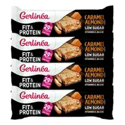 4x Gerlinea Fit & Protein Reep Caramel Almond 45 gr